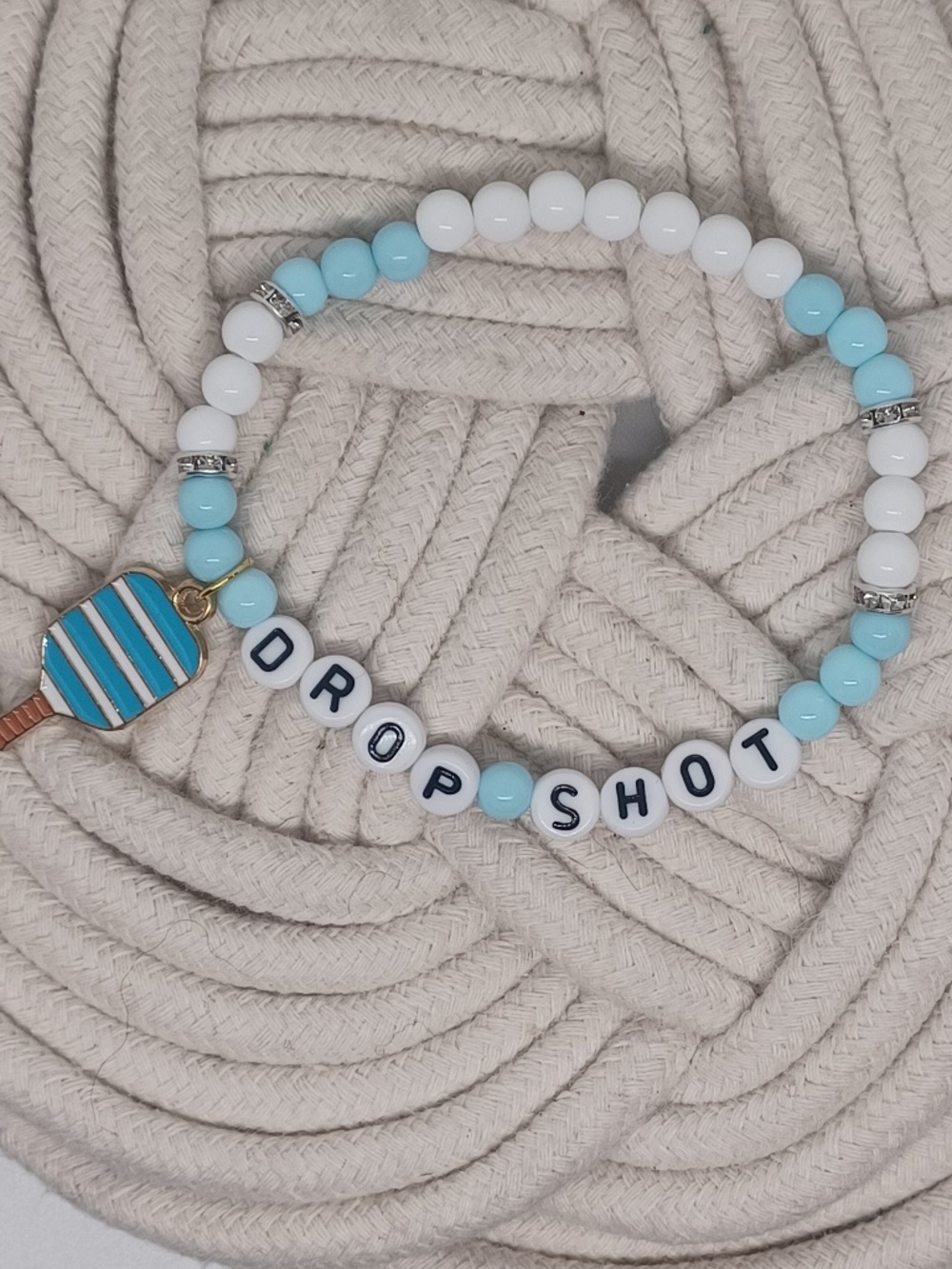 Pickleball Charm Bracelet- Drop Shot